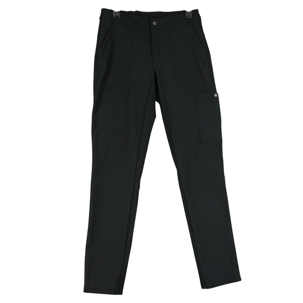Columbia Anytime Outdoor Cargo Pants Women 6 Regular Black Stretch Hiking Travel